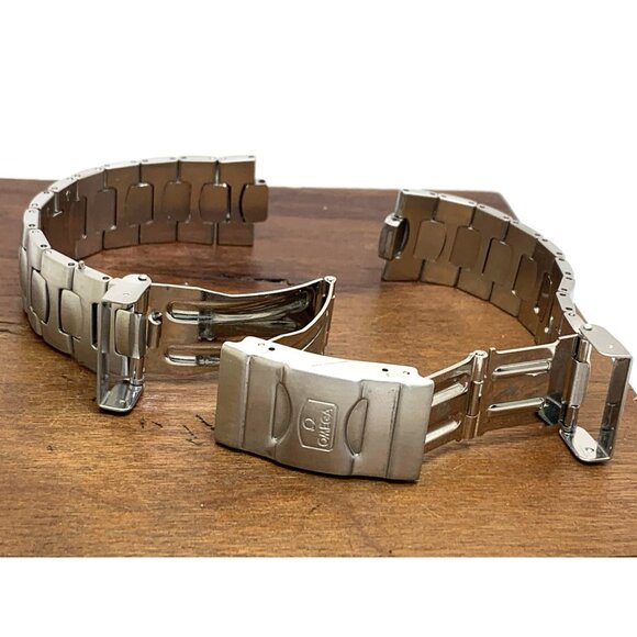 Omega Seamaster Men's Watch Replacement Bracelet Silver Steel Band 8mm/19mm Lug - Picture 8 of 12